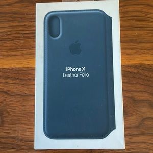 iPhone X Leather Folio